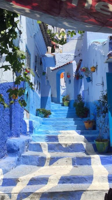 Chefchaouen, Morocco photographed by Anjali Wishwanath