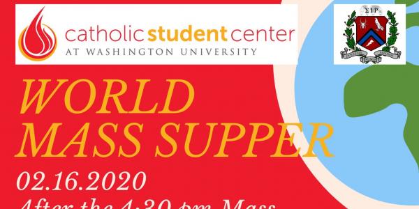 World Mass Supper flyer